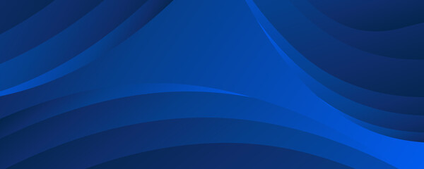 Dark blue background with abstract graphic elements for presentation background design. Dark blue wave abstract background for wide banner. 2021 blue background