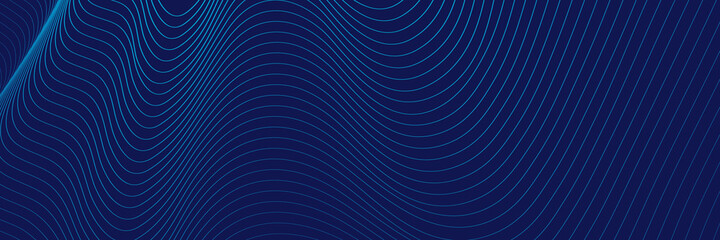 Naklejka premium Abstract digital wave of particles. Futuristic point wave. Technology background vector. Vector illustration 