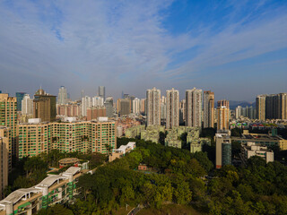 Fototapeta na wymiar Aerial Photograph of Futian District, Shenzhen City