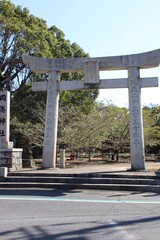 Fototapeta na wymiar 芦屋町の岡湊神社