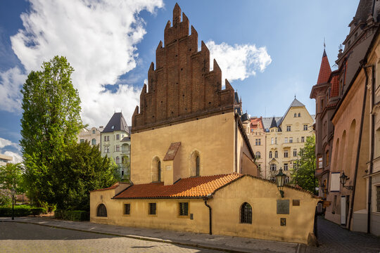 The Old-New Synagogue is the oldest active synagogue in Europe, completed in 1270 and is home of the legendary Golem of Prague