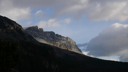 clouds over the mountains