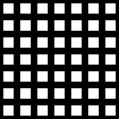 Vector black and white square checkered background