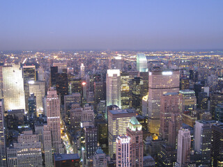 Impression of Manhattan New York by night