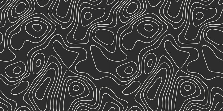 Vector tree rings seamless background, subtle pattern. topographic map background concept