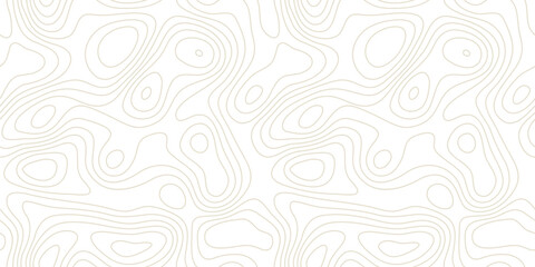 Vector tree rings seamless background, subtle pattern. topographic map background concept