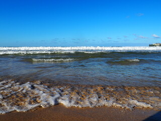 beach in the morning