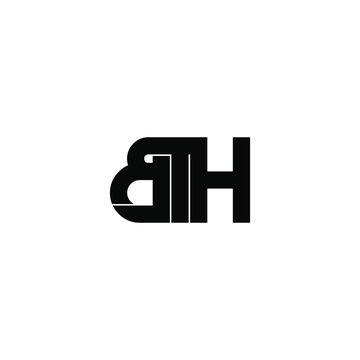 bth letter original monogram logo design