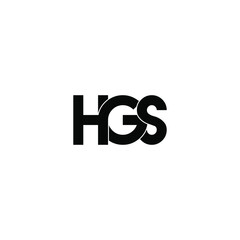 hgs letter original monogram logo design