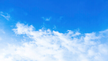 Air clouds in the blue sky.abstract style for text and design,