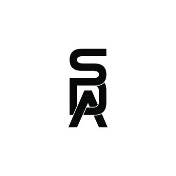 sda letter original monogram logo design
