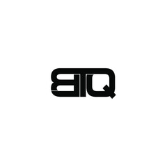 btq letter original monogram logo design