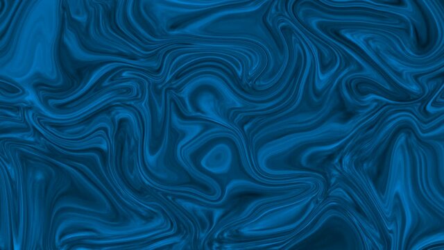 Aqua and black gradient abstract background paint marble liquid animated
