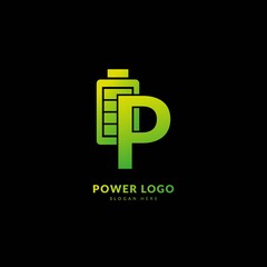 Letter P. Logo design for energy. Power energy  logo design element fit for company and busines