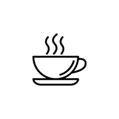 Coffee cup icon, Coffee cup symbol.