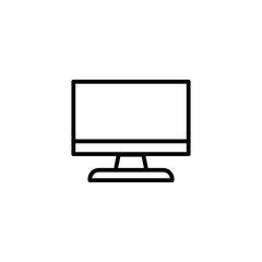 Computer monitor icon, Computer monitor sign vector