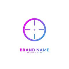 Circle target logo. Creative stylish target logo vector, fit for company and business