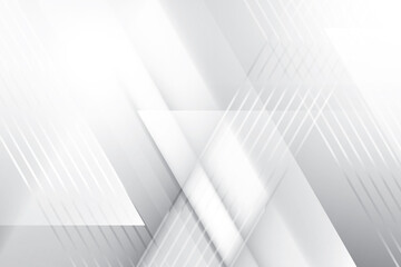 Abstract geometric white and gray color background. Vector, illustration.