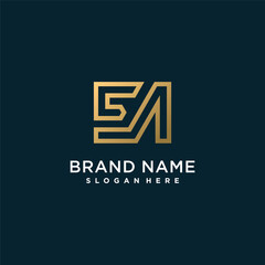 Letter logo initial E which is combined with other letters, for company or person part 5