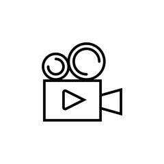 Movie projector film icon. illustrator eps eps ten