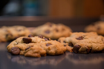Gluten-Free Chocolate Chip Cookies on a Pan