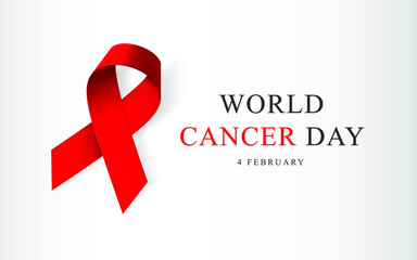 World Cancer Day for Poster and Banner Background. 4 February