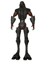 3d render of a alien figure