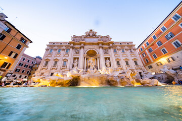 Fototapeta na wymiar トレヴィの泉 Fontana di Trevi