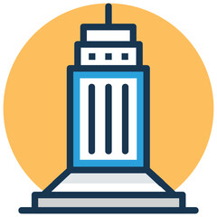 Vector icon of Wells Fargo Center, Jacksonville 