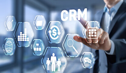 New CRM. Customer relationship management concept 2021.