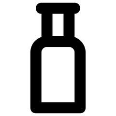 Oxygen cylinder bold line vector icon