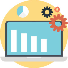 Business technology concept. Flat vector illustration 