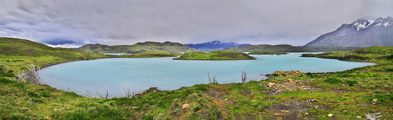 Fototapeta premium Lake in Torres del Paine National Park, Patagonia, Chile