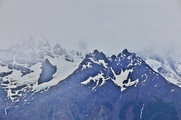 Cerro Paine Grande in Torres del Paine National Park, Patagonia, Chile