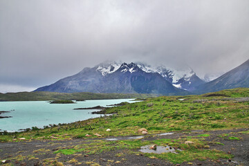 Cerro Paine Grande in Torres del Paine National Park, Patagonia, Chile