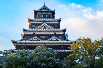冬の広島城