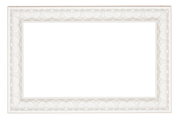 vintage classical white rectangle frame