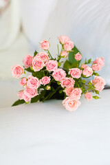 Bouquet of little pink roses