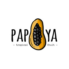 Papaya logo. Sketch for your design