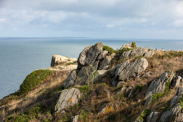 Pointe du Grouin in Cancale. Emerald Coast, Brittany, France ,