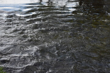 water flowing into the water
