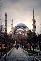 Fototapeta na wymiar blue mosque Istanbul Turkey