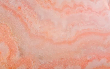 Photo sur Plexiglas Pour elle Gros plan d& 39 agate de couleur orange et rose à faible contraste