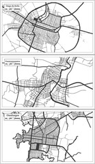 Contramaestre, Cienfuegos and Ciego de Avila Cuba City Map Set.