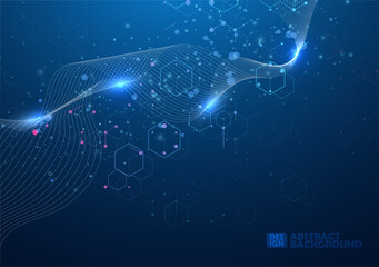 Glowing lines background