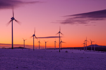 Obraz premium Windpark,drehung, Energie, Drehung, erneuerbar, Green
