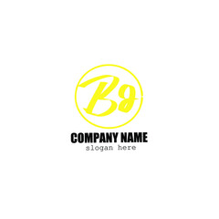 BD b d Initial handwriting creative fashion elegant design logo Sign Symbol template vector icon