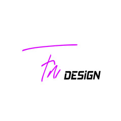 FN f n Initial handwriting creative fashion elegant design logo Sign Symbol template vector icon