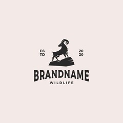 Goat logo design vector illustration