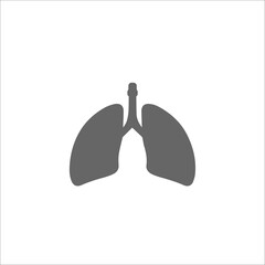 icon of the lungs. vector illustration